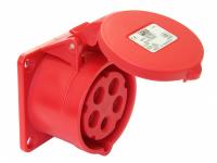 PCE WCD inbouw CEE 32A - 400V 4P - P44 - 6h - rood